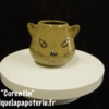 Une tasse chat dont le nom est "Corentin" - vue de face